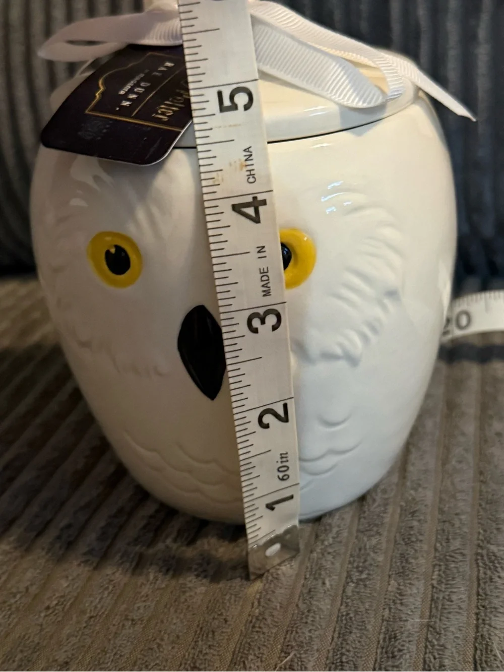 Rae Dunn x Harry Potter White Ceramic Jar: HEDWIG NWT